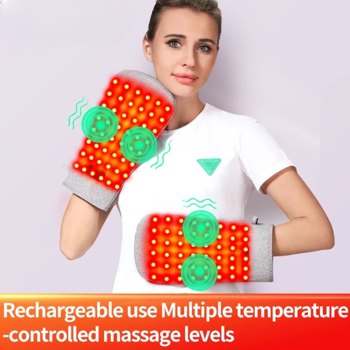 Portable Red Light Heating Massage Glove