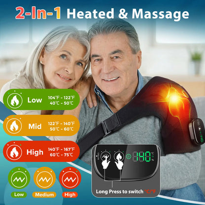 Electric Heating Shoulder Massager Brace