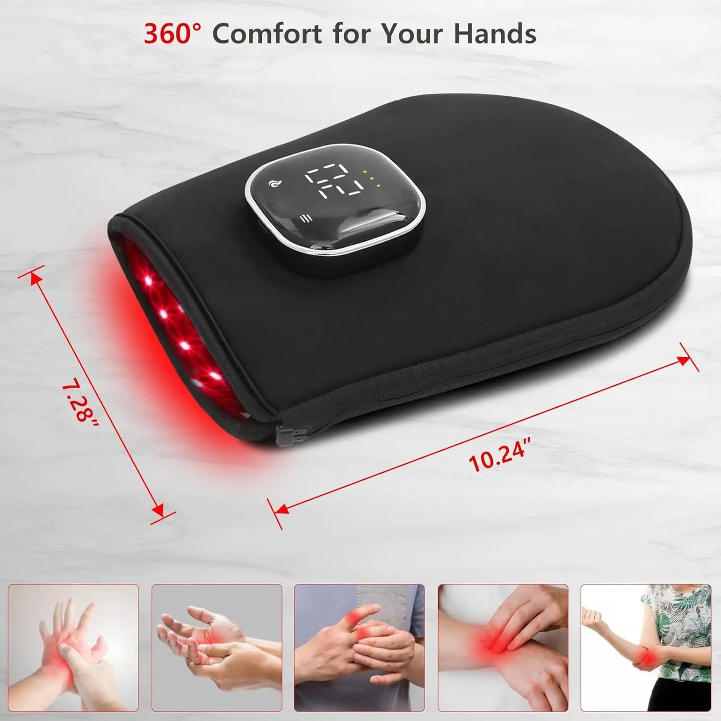 Wireless Red & Infrared Light Therapy Glove